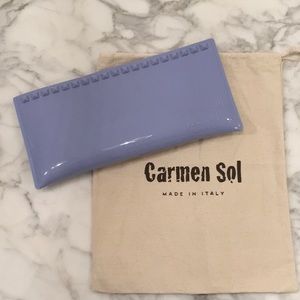 Carmen Sol Julian Pochette in Baby Blue